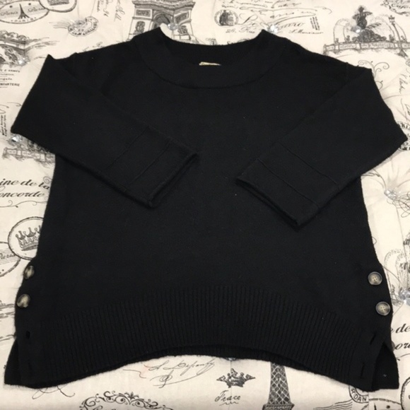 Democracy Side Button Boatneck Sweater - Picture 6 of 6